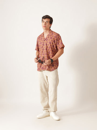 Unisex Abstract Ethnic Aloha Shirt
