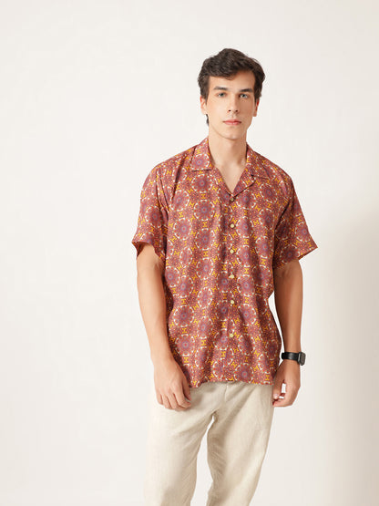 Unisex Abstract Ethnic Aloha Shirt
