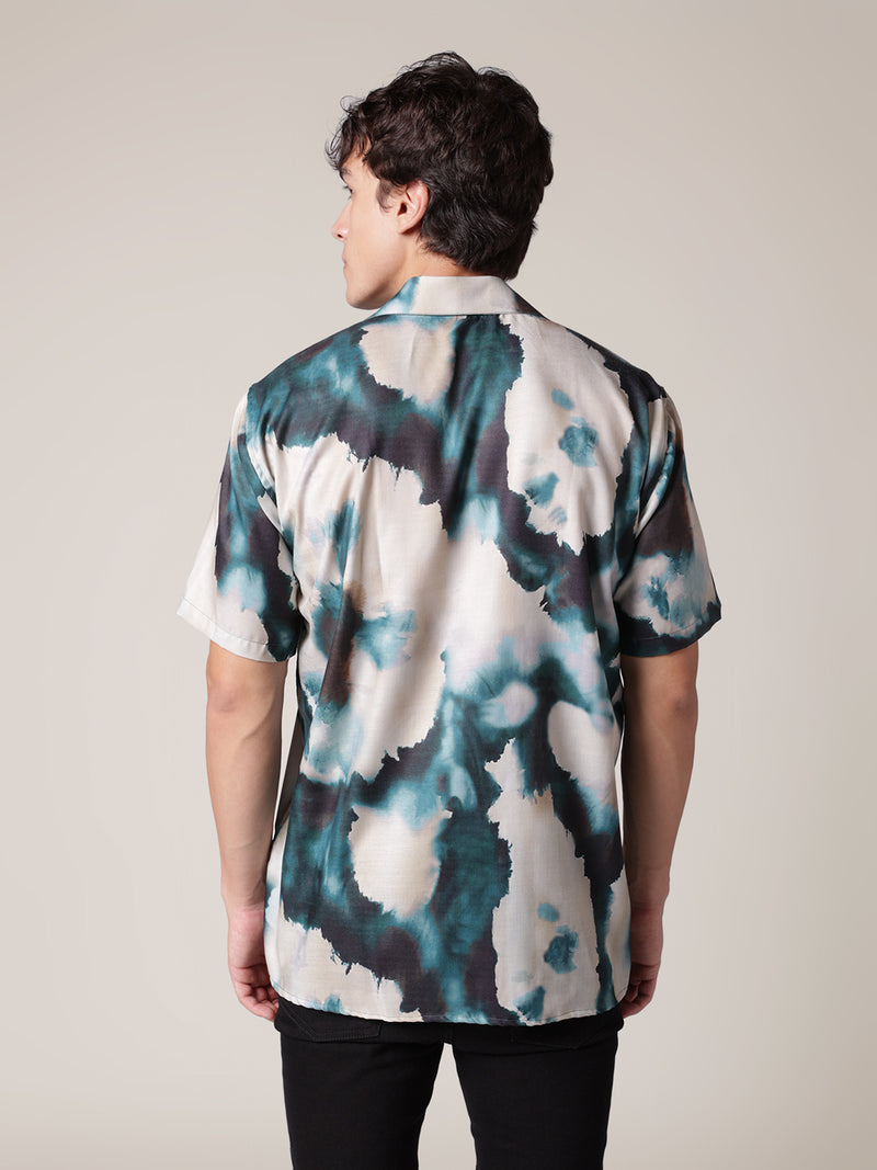 Unisex Exotic Tie Dye Aloha Shirt