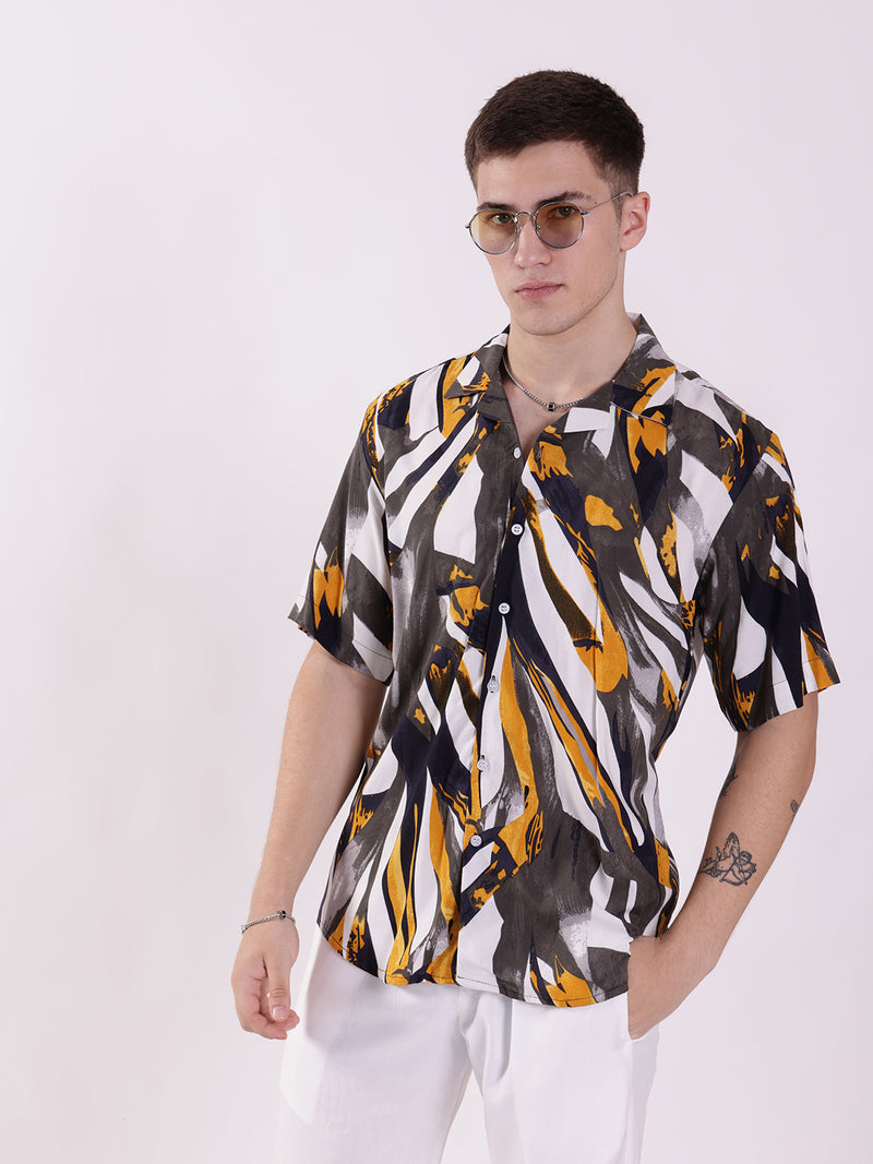 Unisex Mozaic Art Aloha Shirt