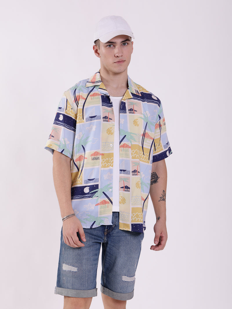 Unisex Hawaiian Art Aloha Shirt