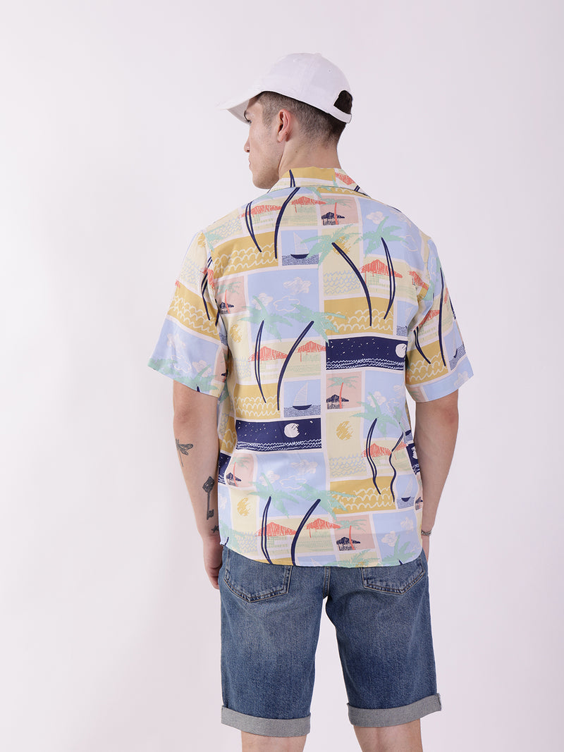 Unisex Hawaiian Art Aloha Shirt