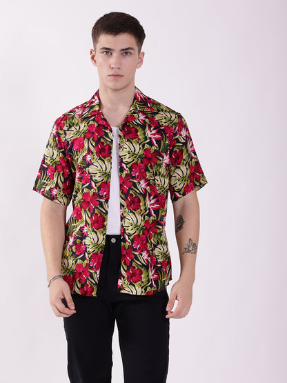 Unisex Bright Tropical Aloha Shirt