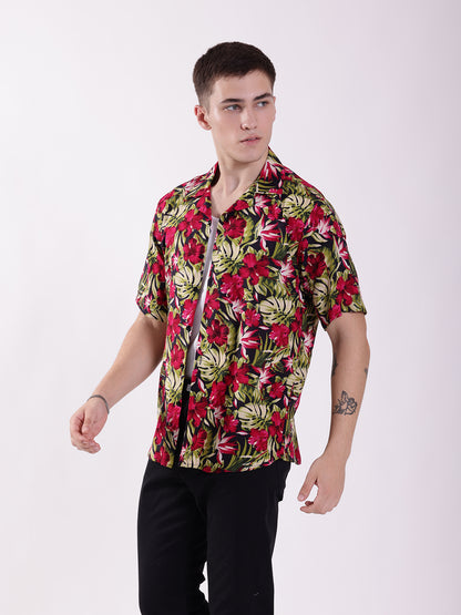 Unisex Bright Tropical Aloha Shirt