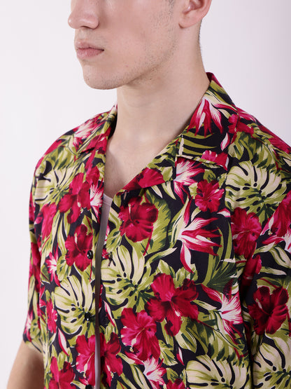 Unisex Bright Tropical Aloha Shirt