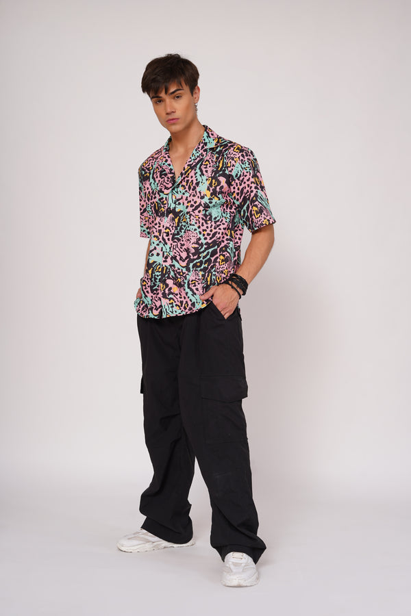 Unisex Exotic Leopard Print Aloha Shirt