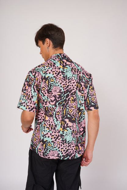 Unisex Exotic Leopard Print Aloha Shirt