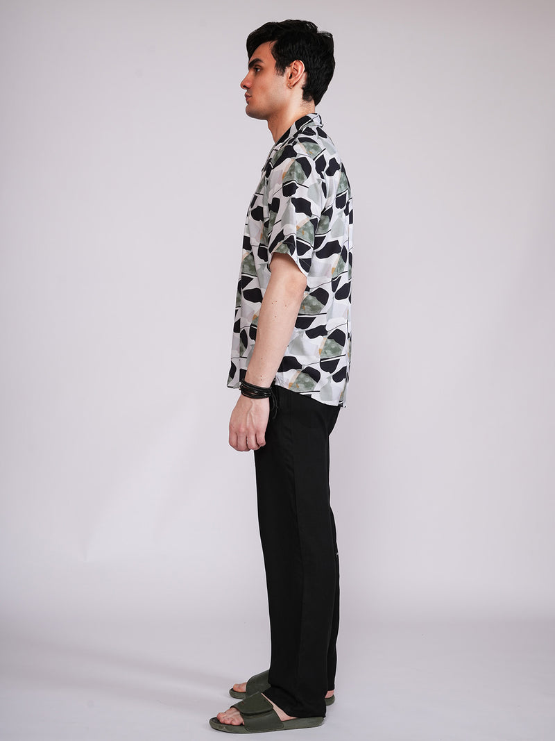 Unisex Stone Pattern Aloha Shirt