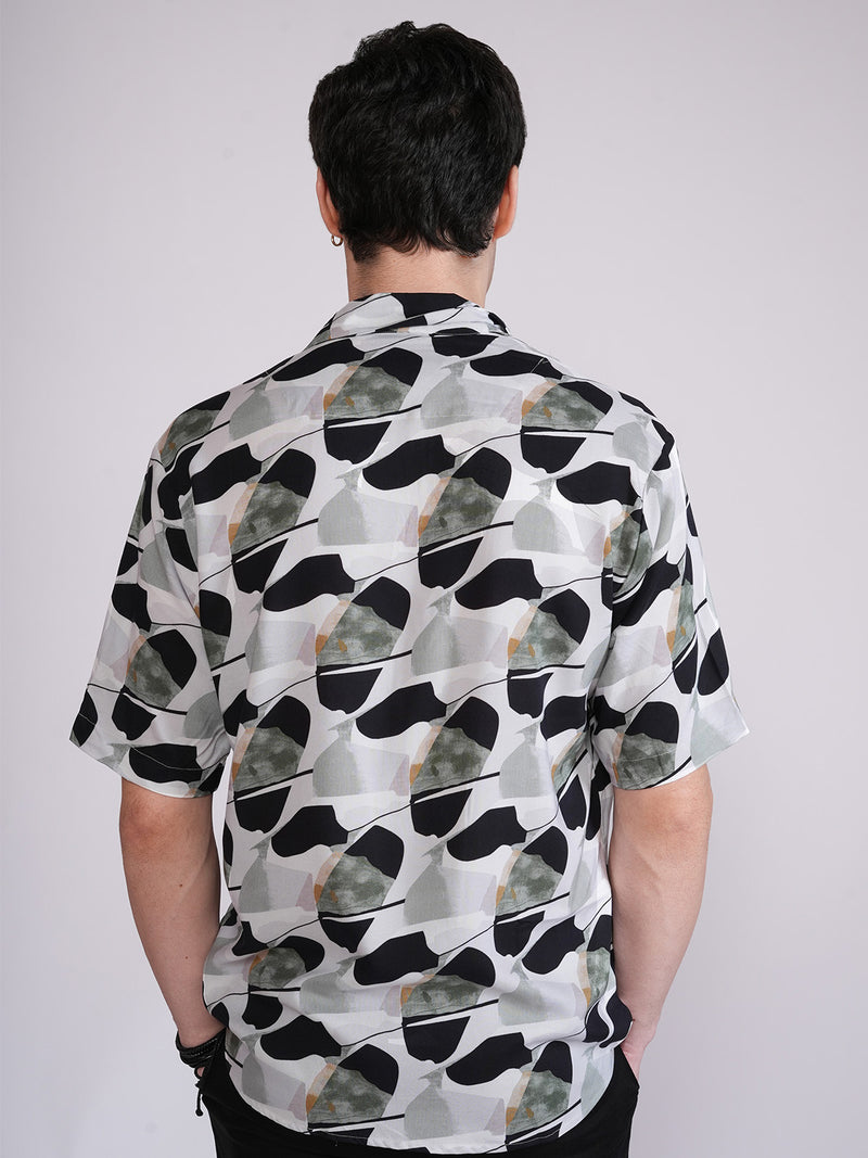 Unisex Stone Pattern Aloha Shirt