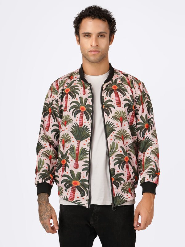 Unisex Tropical Hawaiian Bomber Jacket