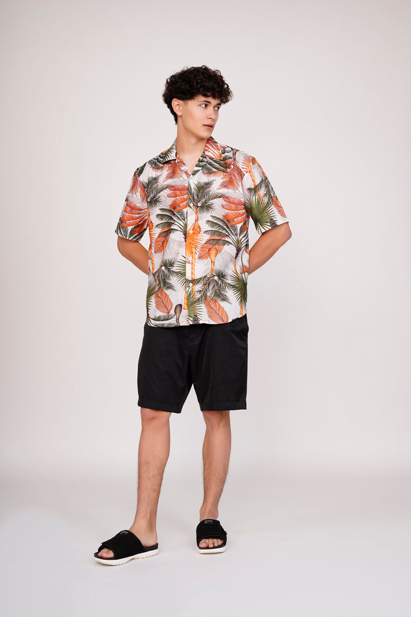 Unisex Summer Palm Aloha Shirt