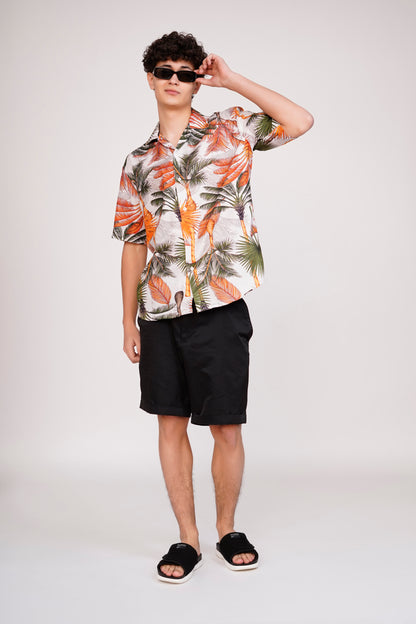 Unisex Summer Palm Aloha Shirt