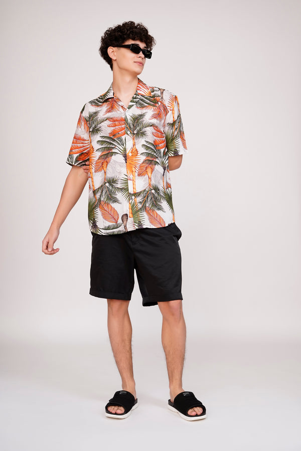 Unisex Summer Palm Aloha Shirt