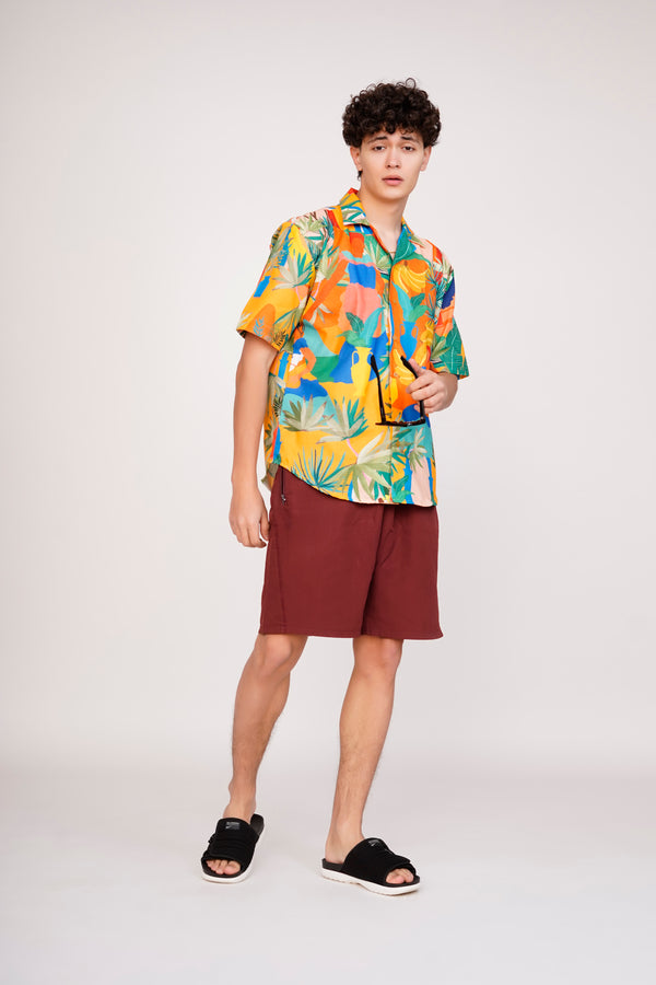 Unisex Yellow Beach Special Aloha Shirt