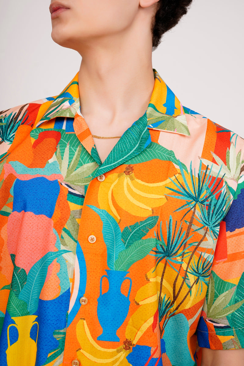 Unisex Yellow Beach Special Aloha Shirt