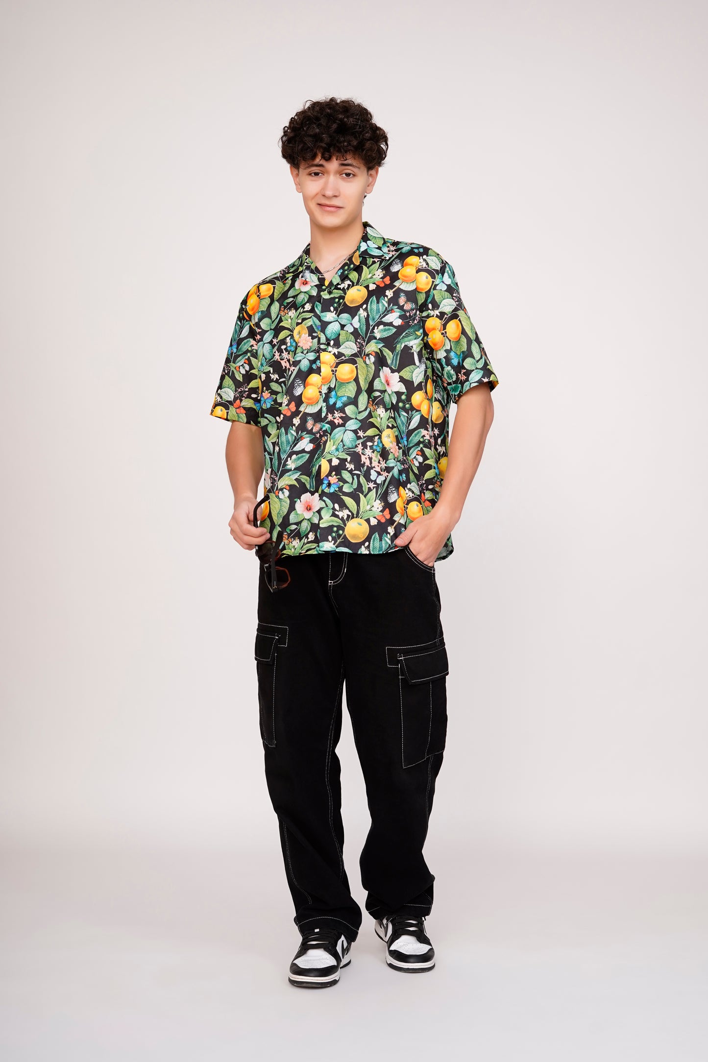 Unisex Hawaiian Black Special Aloha Shirt