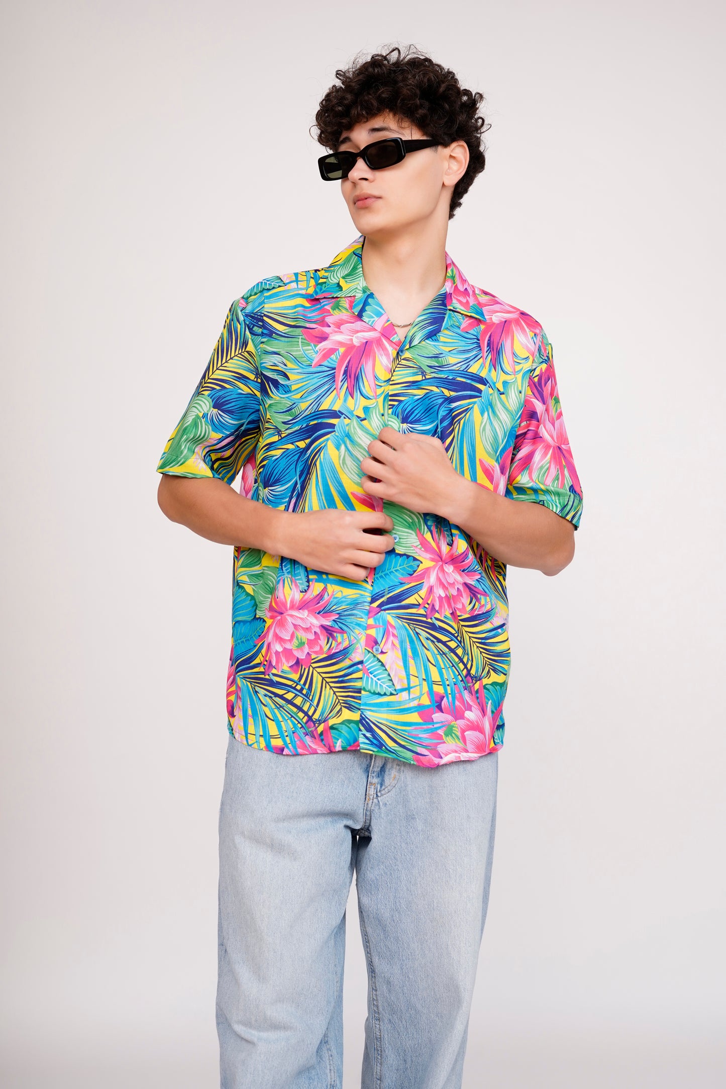 Unisex Hawaiian Neon Special Aloha Shirt